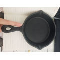 15 cm Gusseisen Mini Sizzle Pan mit Holzauflage